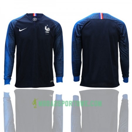 Koszulka Francja Mistrzostwa Świata 2018 Domowe Stroje Piłkarskie Długi Rękaw